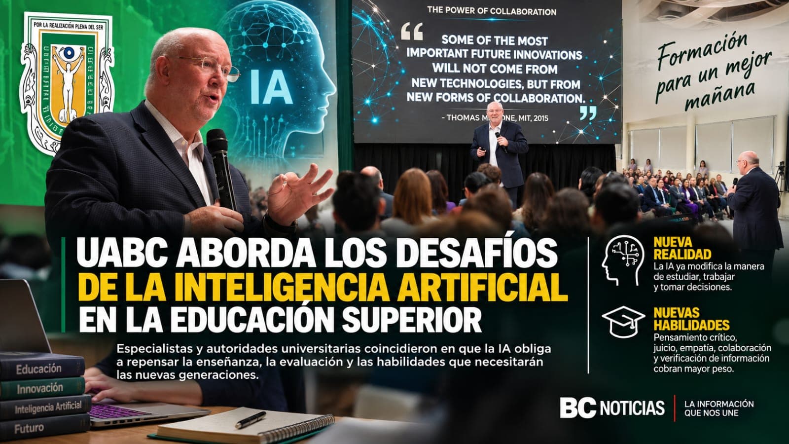 IA obliga a repensar cómo se enseña y evalúa en las universidades: UABC