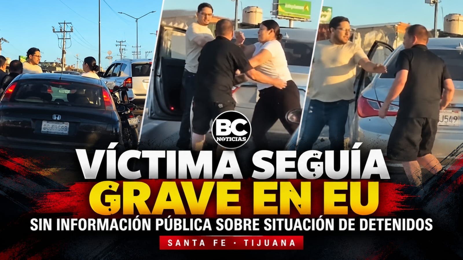 Víctima de agresión en Santa Fe seguía grave en EU; no hay información pública sobre situación de pareja detenida