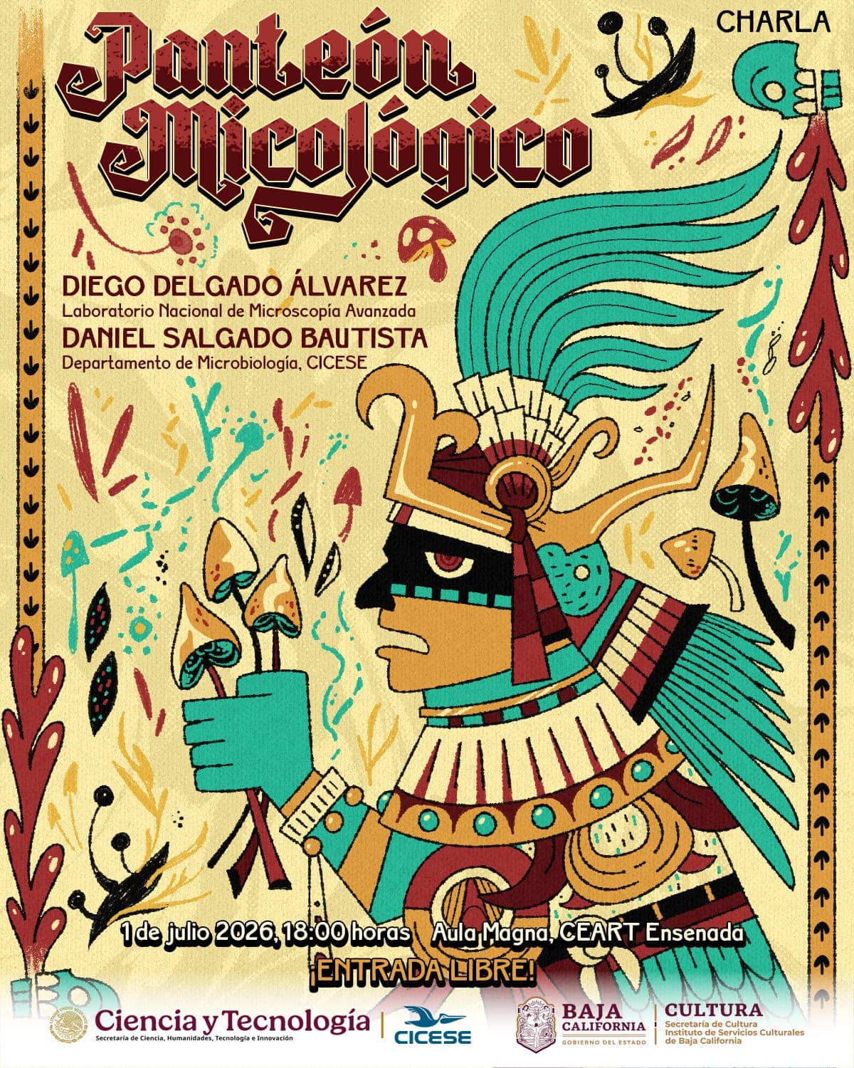 Invita CICESE a charla 'Panteón Micológico' este 1 de julio