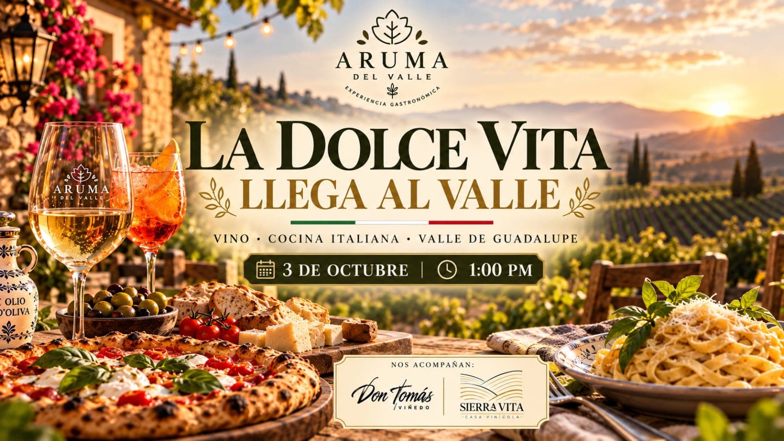 La Dolce Vita llega al Valle de Guadalupe: una tarde para comer, beber y vivir Italia