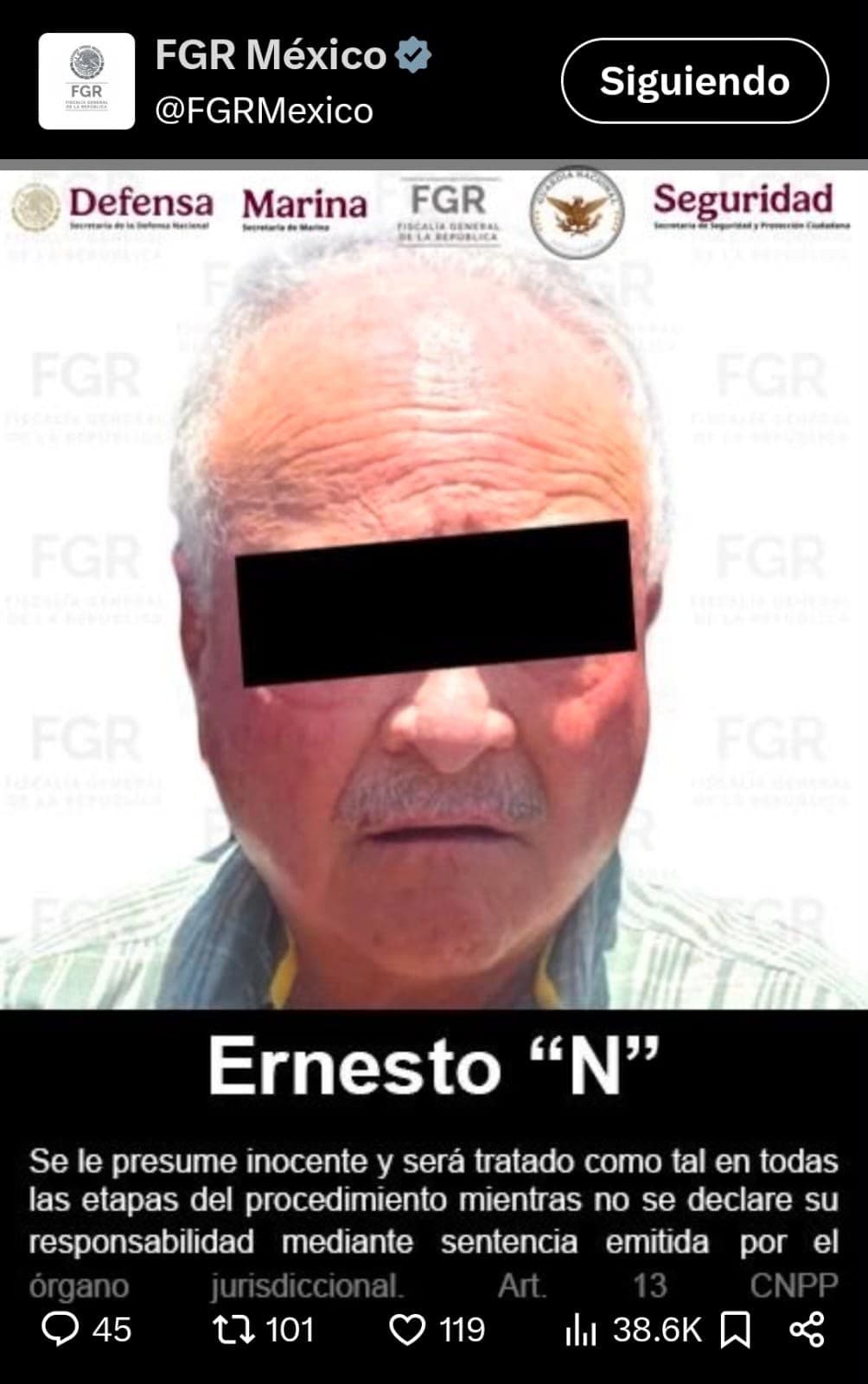 FGR ejecuta orden de aprehensión contra Ernesto Ruffo por delincuencia organizada y contrabando
