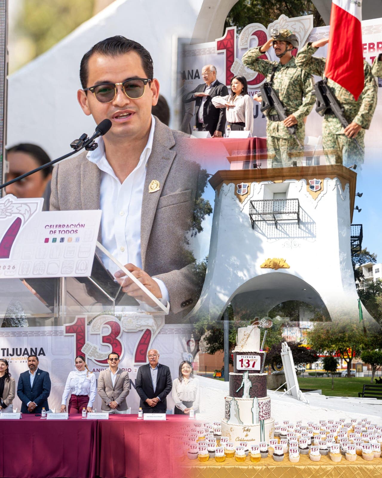 Tijuana conmemora 137 años de su fundación con ceremonia oficial en la Torre de Agua Caliente