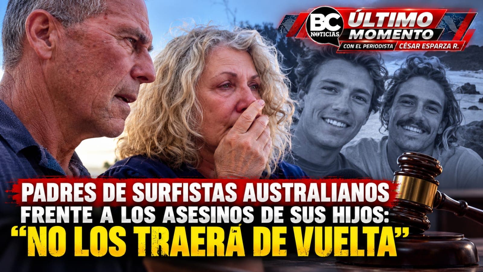 Declaran culpables a asesinos de surfistas en Ensenada; sus padres: "No los traerá de vuelta"